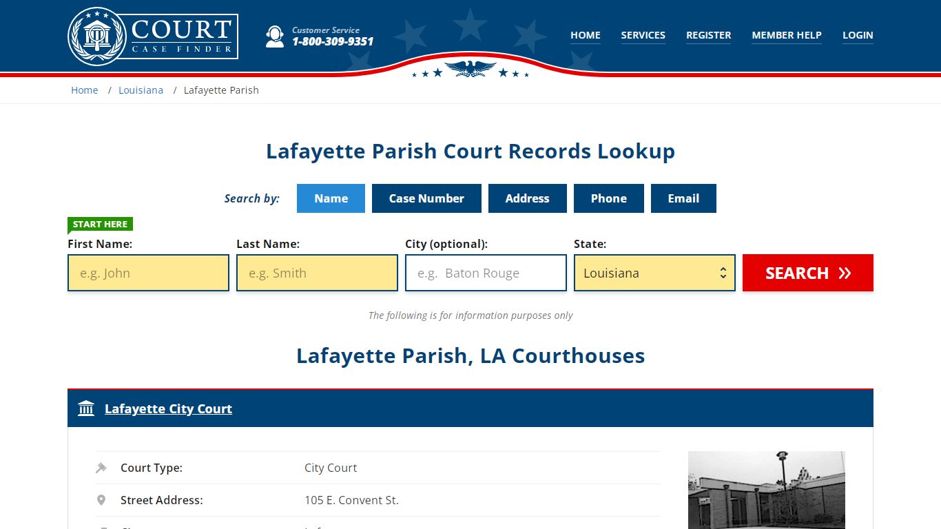 Lafayette Parish Court Records | LA Case Lookup